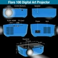 thumbnail image 5 of Flare 100 Digital Art Projector with 5 Art Grids, Projector Stand and Remote, 5 of 14
