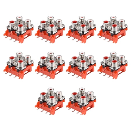 AV Concentric Outlet 4 RCA Female Jack 6-Pin Connector Socket PCB Mount 10Pcs price history on PriceWatchPro