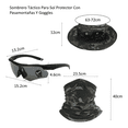 thumbnail image 2 of Sombrero De Sol Con Protección Para Casco Visera Táctica Gris Oscuro, 2 of 4