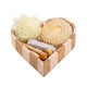 thumbnail image 1 of Toystoory Juego de baño de 6 uds., flor de baño de en forma de corazón, bola de esponja de piedra pómez, herramientas de hidratantes, Juegos de accesorios de baño Traje de cáñamo sisal Toystoory HA074800-02, 1 of 6