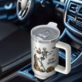 thumbnail image 4 of 1pc Skeleton 40oz Tumbler with Straw & Handle - Insulated Stainless Steel Cup | Holiday Gift for Man Women (Christmas, Valentine's, Birthday), 4 of 5