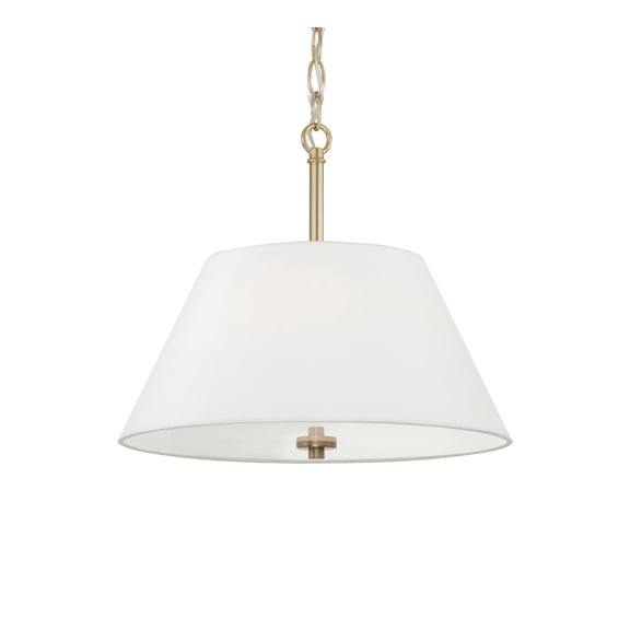 Capital Lighting 353231 Parson 3 Light 15" Wide Pendant / Converts To Semi-Flush - Brass
