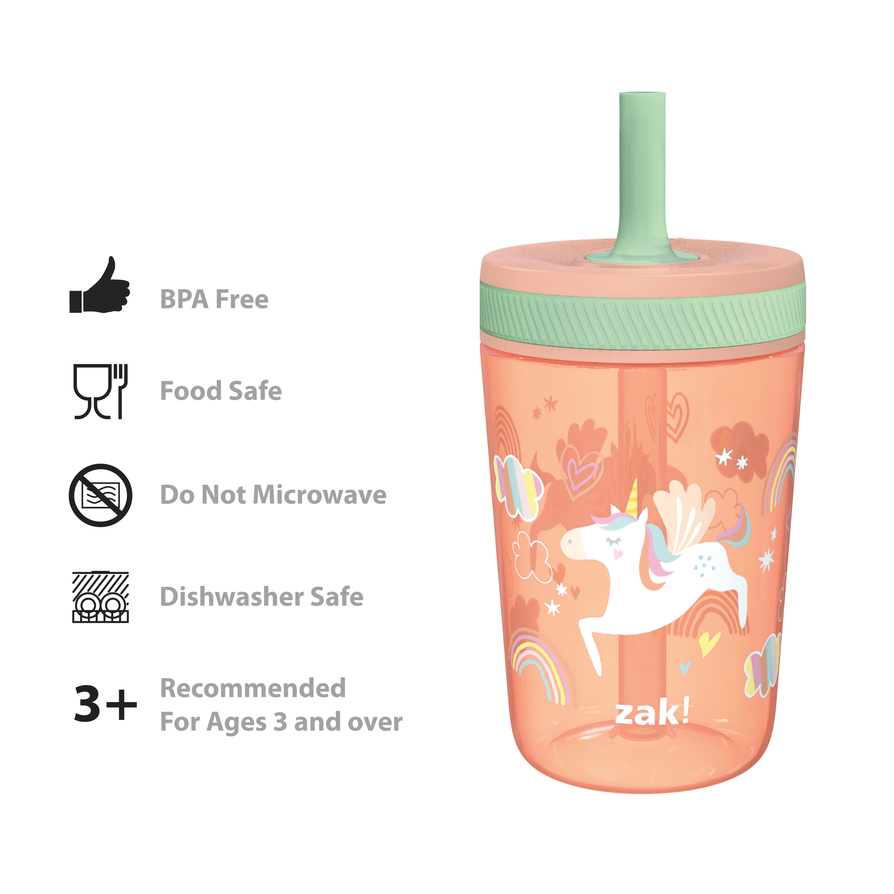 Sea Shells Kelso Kids Leak Proof Tumbler with Lid and Straw - 15 Ounces —
