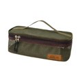 thumbnail image 4 of Bolsa portátil para guardar utensilios de camping con bolsillo de malla, fácil de transportar y viajar. Verde profundo, 4 of 9