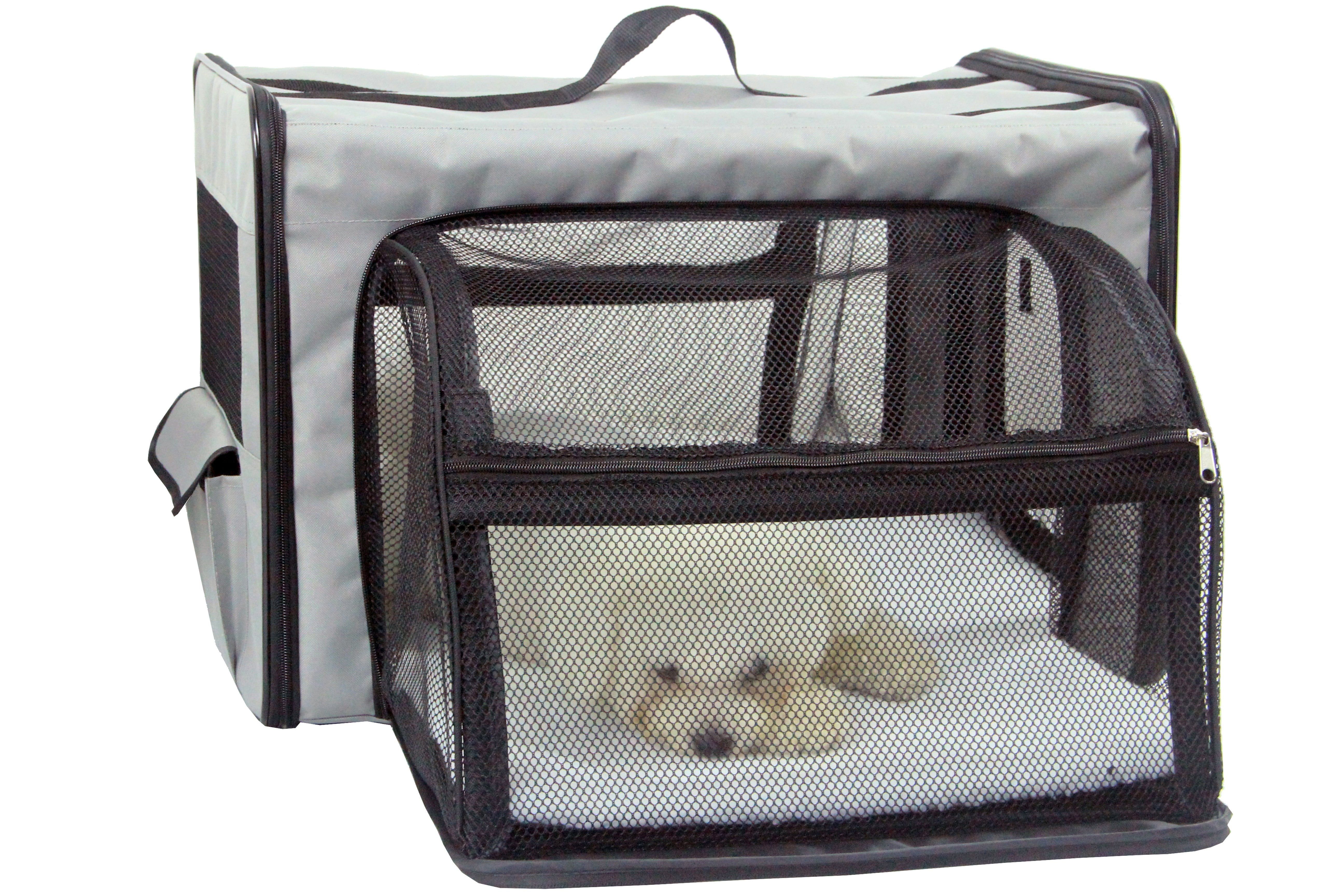 Pet Life Capacious Dual-Expandable Wire Dog Crate