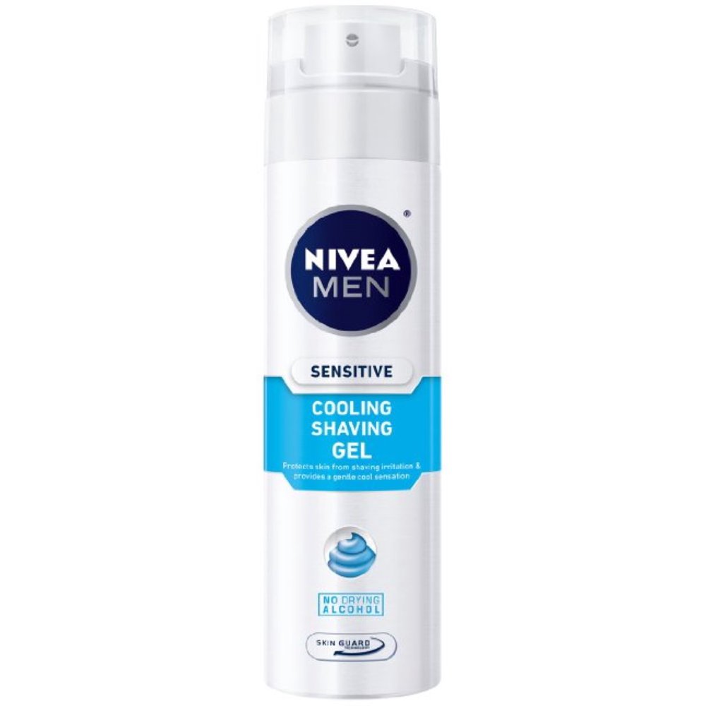 2 Pack NIVEA FOR MEN Sensitive Cooling Shaving Gel 7 oz