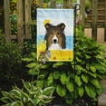 thumbnail image 2 of Caroline's Treasures BB2110GF Sheltie Summer Beach Flag Garden Size , Small, multicolor, 2 of 3