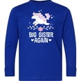 thumbnail image 3 of Inktastic Big Sister Again Unicorn Long Sleeve Youth T-Shirt, 3 of 5
