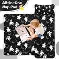 thumbnail image 4 of Black Halloween Ghosts Bats and Stars Toddler Nap Mats for Kids Preschool,50"x20" Sleeping Mat Bag or Kids,Toddler Sleeping Bag,Toddler Nap Mat or Daycare, 4 of 6