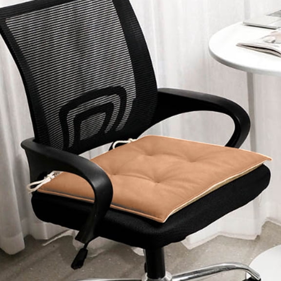 ShengapQ Universal Office Chair Cushion, Thickened Memory Foam Seat Cushion, Comfortable Slip Cushion for Home and Outdoor, 16.93x16.93in, Soft Flock Material, Ideal for Meditation and Relaxation