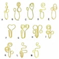 thumbnail image 4 of HOOUN Non-Piercing 316L Stainless Steel Fake Nose Clip Septum Nose Clicker Rings Set-J, 4 of 9
