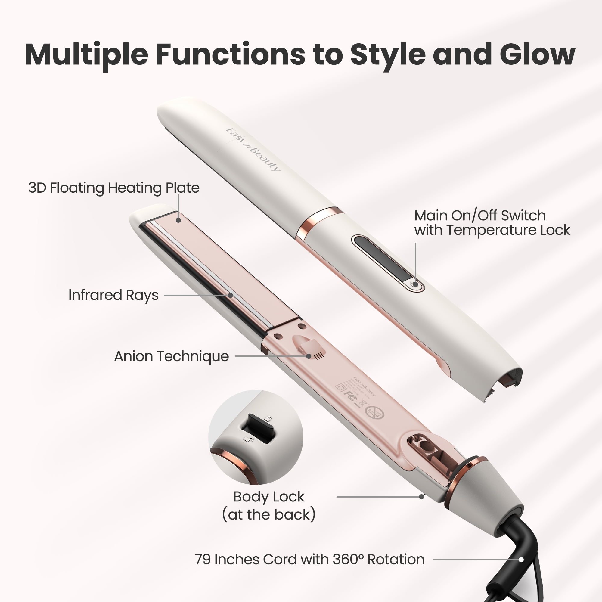 In style shop glow curling iron