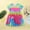 12#Hot Pink, variant on Toddler Baby Kids Girls Tie Dyed Dress Princess Dresses Casual Clothes Active Dresses Trendy Dress