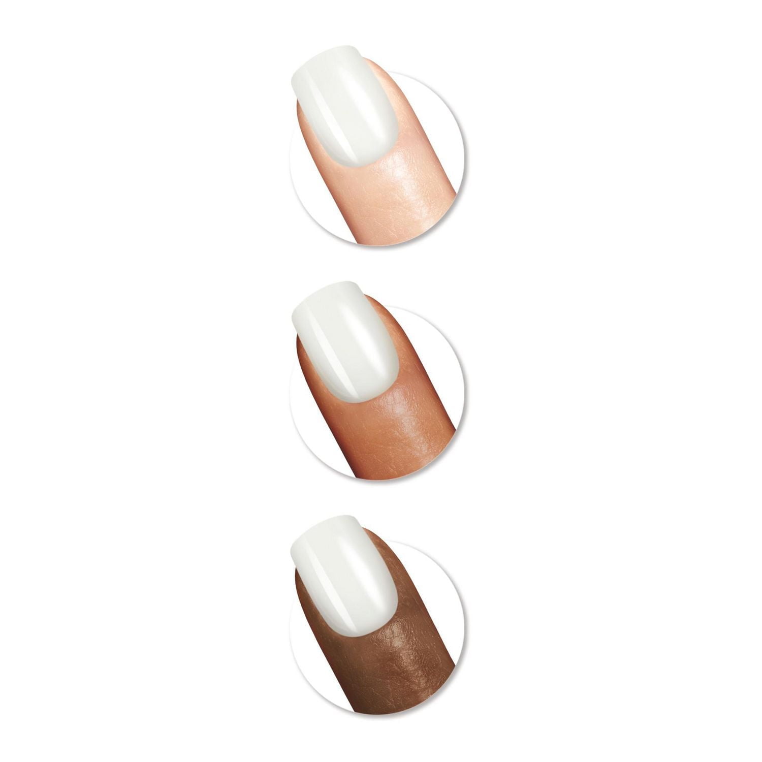 Sally Hansen - Salon Effects® Perfect Manicure™ square-shaped press-on nails - includes 24 premium fake nail, nail file, wooden stick, prep pad, adhesive tabs and nail glue, Premium ready to wear nails
