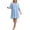 Sky Blue, variant on Homlouue Nightgowns for Women Plus Size,V-Neck Short Sleeve Sleepwear with Pockets,Soft Loose Fit House Dress Loungewear(2XL,Blue)