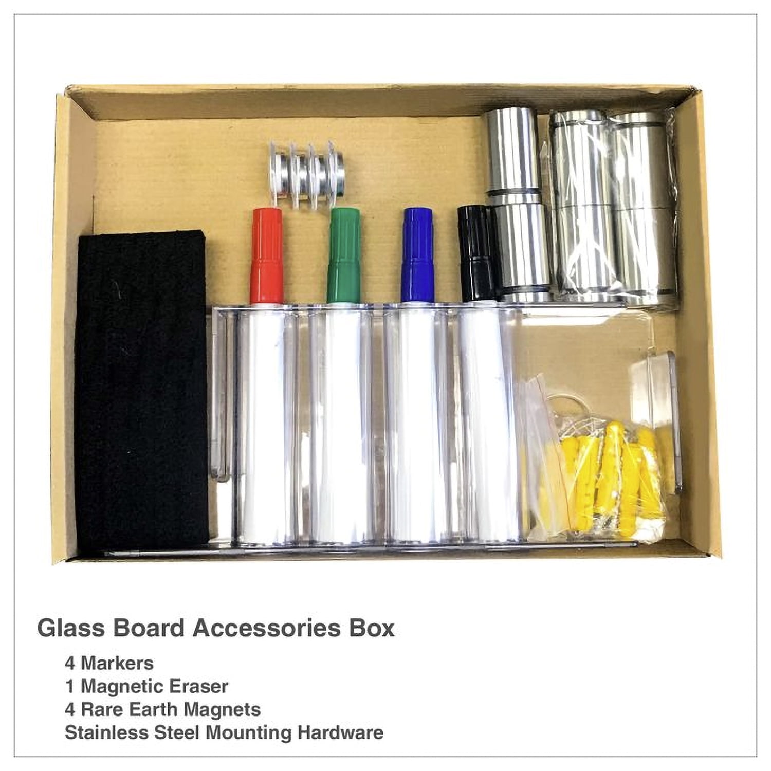 Custom Kitchen Creative Glass Board - 6x Edding Markers Set Included in  2023