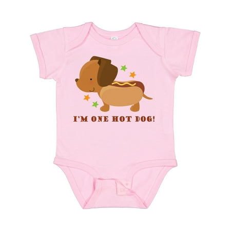 

Inktastic Dachshund Hot Dog Funny Gift Baby Boy or Baby Girl Bodysuit