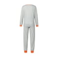 thumbnail image 4 of Qiylii Family Matching Pajamas Set Skeleton Print O-Neck Long Sleeve Tops+Trousers, 4 of 9