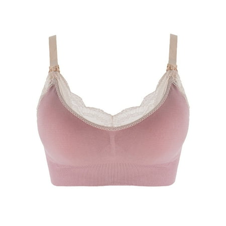 

Plus Size Version Pregnant Before Opening Maternity Sports Pregnant Women Tube Top Wireless Seamless Feeding Bra