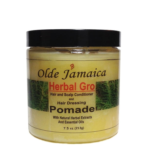Olde Jamaica Herbal Gro Acondicionador para cabello y cuero cabelludo y pomada para el cabello 7.5 oz.
