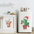 thumbnail image 3 of Pegatina de pared de animales de Navidad, gato, ciervo, Cactus, decoración de baño, inodoro, sala de estar, armario, refrigerador, decoración del hogar, T392 #, 3 of 4