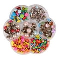 thumbnail image 1 of Metal Mini Brads Assorted Color Children Craft Making 1 Box 4.13x4.13x0.79 Inches, 1 of 8
