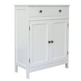 thumbnail image 2 of Veryke Bathroom Storage Cabinets, MDF Floor Bathroom Cabinets, Side Storage Organizer Cabinet with Storage Drawers and w/2 Shelves, White, 2 of 6
