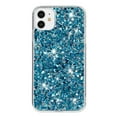 thumbnail image 6 of for iPhone 11 Glitter Case, Cute Bling Sparkle Shiny Slim Soft Silicone Reflective Clear TPU Bumper Women Girls Shockproof Protective Phone Case for iPhone 11, Blue, 6 of 6