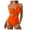 Orange, variant on COMVALUE Womens Bikini Set High Waisted Swimwear Tie Knot High Rise Two Piece Swimsuits Bathing Suits (Orange, L)