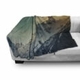 thumbnail image 3 of Mountains Soft Flannel Fleece Throw Blanket, Winter Panorama Style Scene Ski Slopes Caucasus European Landscape, Cozy Plush for Indoor and Outdoor Use, 50" x 60", Multicolor, by Ambesonne, 3 of 6