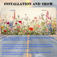 thumbnail image 3 of 1 Pcs 2D Flat License Plate Covers & Frames, Field of Flowers For Decorative Front, Waterproof For Decoration Aluminum License Plate Covers & Frames Cover For Men Women, 12" X 6", 3 of 7