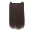 thumbnail image 1 of Clearance! Hair Extensions Real Human Hair Remy Wire In Hair Extensions Secret Fish Line Hair Piece with 2 Clips Long Straight 20 Inch wig,BK2, 1 of 9