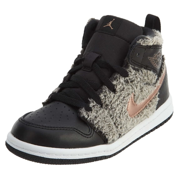 Jordan 1 Retro High GT Toddler's Shoes Black/Red Bronze 705324-022