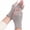 Gray, variant on Mwjwdo Women’s Fingerless Knit Gloves Hollow Leaf Floral Breathable Scalloped Finger Edges For Reading Time Red