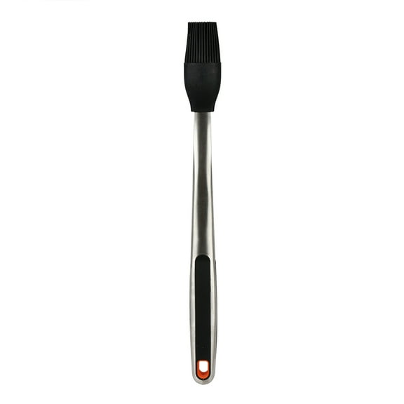 Mr Bar-B-Q Premium Basting Brush Silicone & Stainless Steel Rubber Grip 16 In