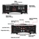 thumbnail image 4 of Amplificador para coche BOSS Audio Systems AR4000D 4000W 1 ohmio estable, 4 of 5
