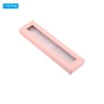 thumbnail image 3 of Uxcell Pen Gift Box, 12 Pack Empty Pen Case Cardboard Case with Clear Window Pen Display Box, Pink, 3 of 5
