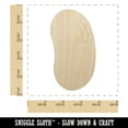 thumbnail image 2 of Jelly Bean Solid Wood Shape Unfinished Piece Cutout Craft DIY Projects - 4.70 Inch Size - 1/4 Inch Thick, 2 of 7