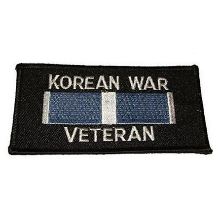KOREAN WAR VETERAN W/ KOREAN WAR SERVICE RIBBON PATCH 38TH PARALLEL