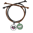 thumbnail image 1 of Deporte de invierno, esqui ciudad ilustración Pulsera Cuerda Mano Cadena Cuero Dinero Pulsera Unbranded M, 1 of 2