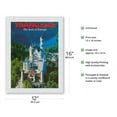 thumbnail image 2 of Trafalgar Tours - The Best of Europe - Neuschwanstein Castle - Bavaria Germany - Vintage Travel Poster c.1970 - Japanese Unryu Rice Paper Art Print (Unframed) 12 x 16 in, 2 of 4