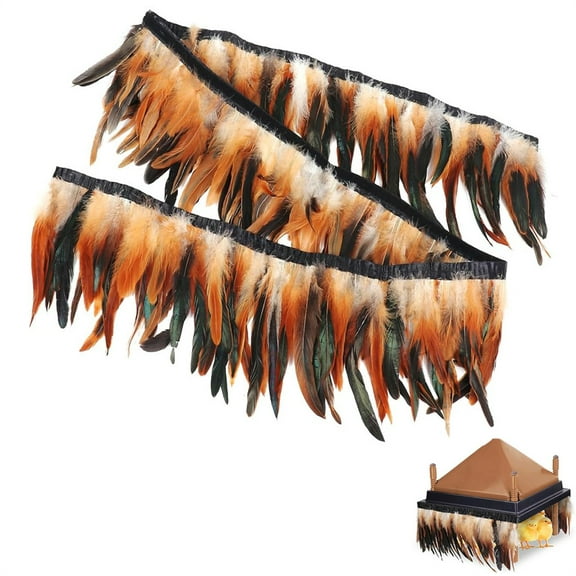 Triani 1Pcs Feathers for Chick Brooder Heating Plate Comfort Feathers 6.56Ft Chick Brooder Heating Plate Feathers Warm and Secure As They Would Under a Mother Hen
