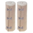thumbnail image 2 of 2 Rolls Large Elastic Bandages 6 Inch Clip Body Wrap Thigh Calf Sport First Aid, 2 of 4