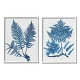 thumbnail image 4 of Stupell Industries Bold Blue Ferns Woodland Nature Botanical & Floral Painting White Framed Art Print Wall Art, Set of 2, 4 of 5