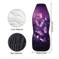 thumbnail image 6 of Psesaysky Purple Butterfly Faith Love Hope Vehicle Seat Covers for Sedans, 2 Pcs High Back Front Seat Cover Soft Breathable Front Seat Covers, 6 of 8