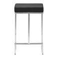 thumbnail image 4 of Zuo Chaise de Comptoir Moderne en Similicuir Noir (Ensemble de 2), 4 of 5