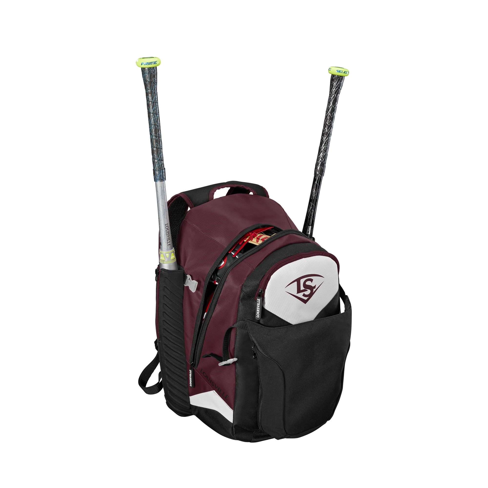 Louisville Slugger Select PWR Stick Bat Pack 2.0 Baseball Equipment Bag,  Maroon