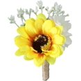 Wedding Boutonniere For Best Men Groom Groomsmen Artificial Flower