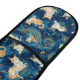 thumbnail image 2 of Dailycode Double Sided Oven Mitt with Loop Heat Resistant Kitchen Long Potholders 7" x 35" Cartoon Cats and Starry Sky, 2 of 6