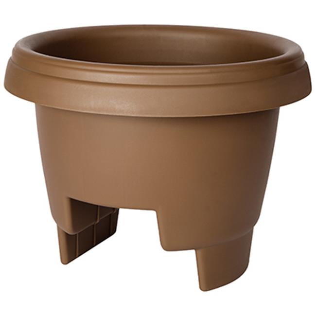 Fiskars 4771251001 12 in. Chocolate Deck Rail Planter Walmart Canada